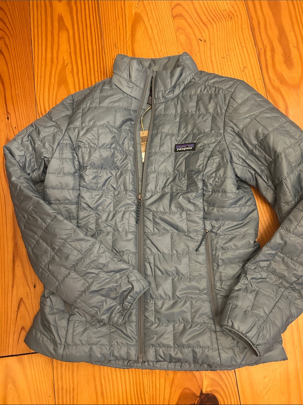 Patagonia Women's Slate Blue Quilted Packable Puffer Jacket